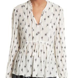 Rebecca Taylor Tulip Fil Coupé Blouse